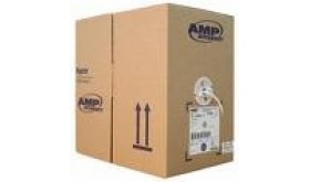 Cable AMP Enhanced Cat 5, 4 FTP, PVC, 24 AWG, EMEA, White (0-0219413-2)